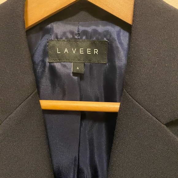 LAVEER blazer Navy with tie dye sleeves, size 6 - Picture 2 of 11